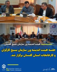جلسه هیئت اندیشه ورز سازمان بسیج کارگران و کارخانجات استان گلستان برگزار شد