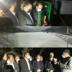 طرح تامین و انتقال آب دهنه زرینگل – روستای چینو با حضور وزیر جهادكشاورزی در شهرستان علی آباد كتول افتتاح شد
