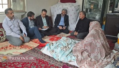تأمین نیاز درمانی و لوازم ضروری خانواده زندانی گرگانی درسرکشی دادستان و مدیرکل زندان‌ها