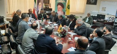 برگزاری جلسه مدیرحج و زیارت گلستان و رئیس پلیس فرودگاه شهدای ساری و گلستان با مدیران راهنمای عمره مفرده ۱۴۰۲ استان