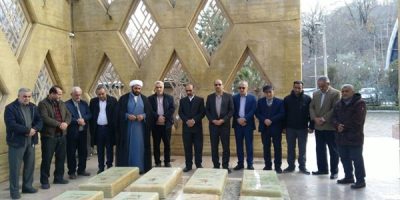 مراسم معنوی غبار روبی وعطر افشانی گلزار شهدای گمنام به مناسبت گرامیداشت دهه مبارک فجر