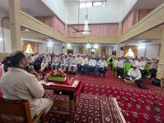 بازدید مدیرحج و زیارت استان گلستان از جلسات آموزشی زائرین کاروان های عمره