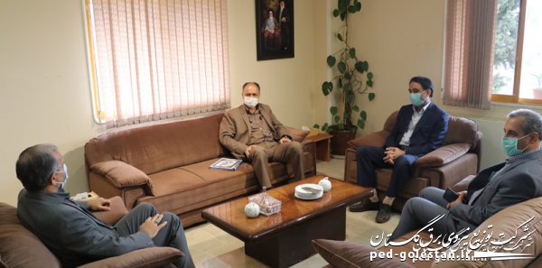 دیدار مدير عامل شركت توزيع نيروي برق استان گلستان با مدیرکل صدا و سیمای استان