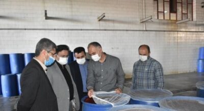 بازدید مدیران از کارخانه صنایع غذایی کامنوش گلستان به مناسبت هفته دفاع مقدس