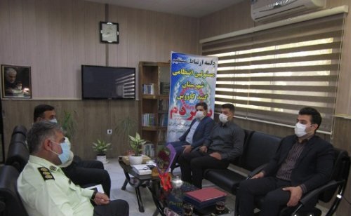 دیدار مدیر امور آبفا گنبد با فرمانده نیروی انتظامی این شهرستان