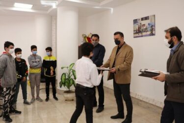 تشویق تیم والیبال نونهالان گرگان توسط سازمان فرهنگی،ورزشی