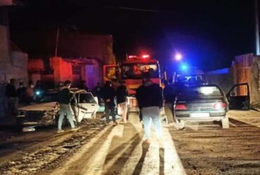 مصدومیت هفت نفر در حادثه برخورد شدید پژو 405 و پراید انتهای اوزینه بسمت امامزاده بادو