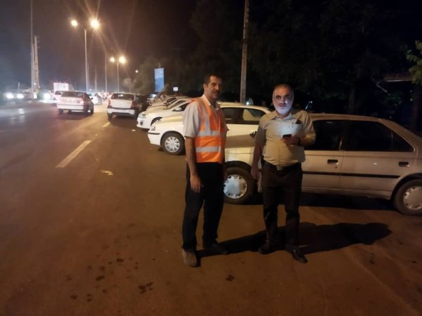 استقرار تیم ستاد اسکان مسافران شهرداری گرگان در محور ناهارخوران