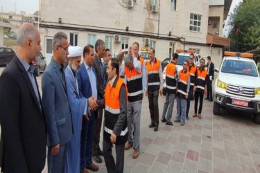 ۱۲ نفر از راهداری و حمل و نقل جاده ای گلستان به مرز مهران اعزام شدند