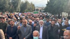 حضور استاندار گلستان در راهپیمایی محکومیت حادثه تروریستی شیراز