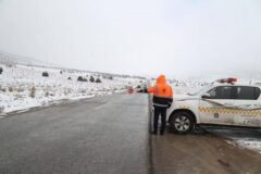 بارش ها و لغزندگی راهها در استان گلستان