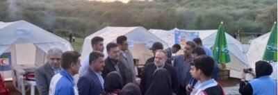بازدید فرماندار شهرستان گرگان از کمپ های نوروزی و اماکن خدماتی و اسکان مسافران