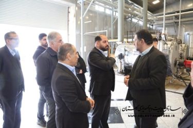 بازدید علیرضا نورانی از برخی کارخانه های شهرک صنعتی آق قلا