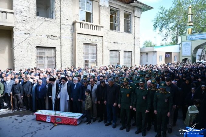 تشییع پیکر مادر شهیدان بهمنی نژاد در گرگان