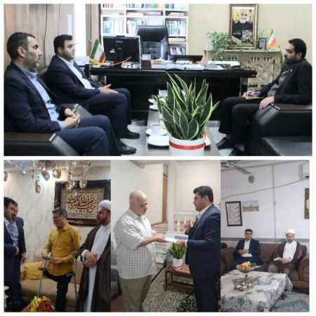 دیدار مدیربیمه دی استان با فرماندار و خانواده های شهدا شهرستان آزاد شهر برگزار شد