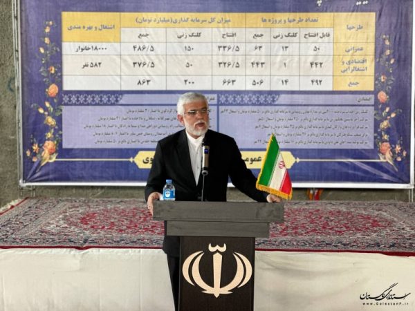 افتتاح و آغاز عملیات اجرایی ۳۸۰۰ میلیارد تومان پروژه ، دولت سیزدهم در شهرستان کردکوی