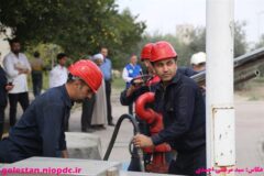 مانور واکنش در شرایط اضطراری و پدافند غیرعامل در تاسیسات انبار نفت گنبد کاووس برگزار شد