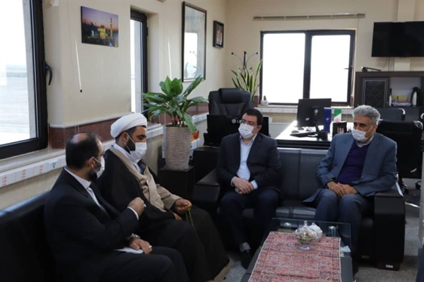 دیدار با مدیرکل فرودگاه استان درخصوص راه اندازی پروازهای عتبات عالیات