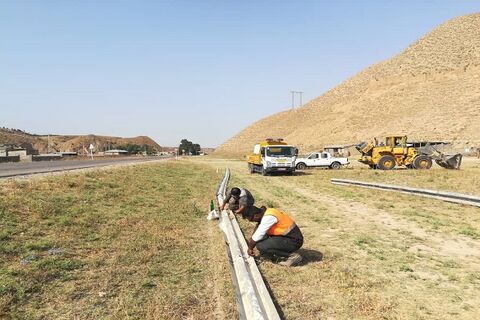 با اجرای طرح راهداری ضربتی راه‌های گلستان: یک نقطه پرتصادف شهرستان کلاله ایمن سازی و آسفالت شد