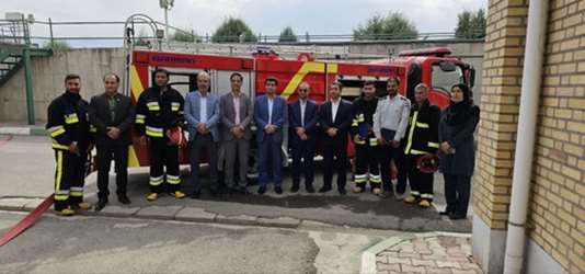 مانور روز ایمنی و آتش نشانی در شهرک صنعتی گرگان۲ برگزارشد