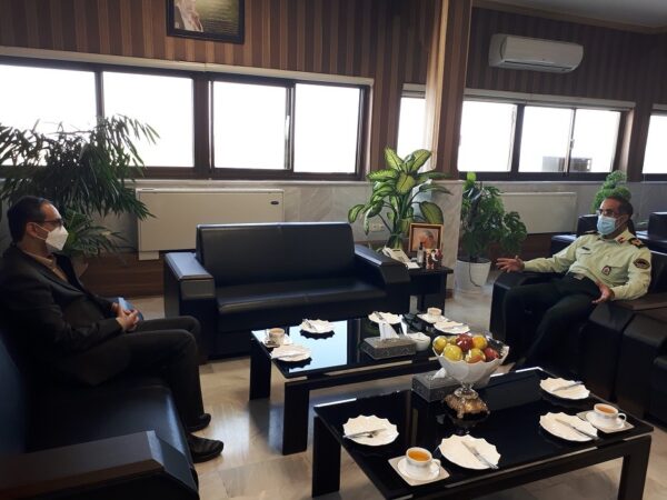 دیدار رئیس پارک علم و فناوری گلستان با فرمانده انتظامی استان