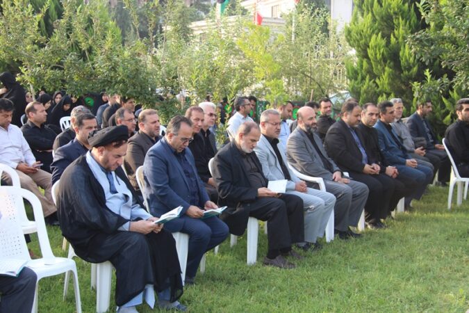 شرکت گازاستان گلستان میزبان عزاداران حسینی در محل یادمان شهید گمنام سایت ادارات استان بود