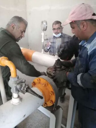 عملیات تعمیر ولو گاز شهرستان با موفقیت انجام شد