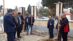 غرس ۶ اصله نهال به مناسبت یاد همکاران فوت شده گاز گلستان در اداره گاز انبار آلوم