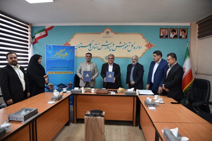 امضای تفاهم‌نامه همکاری میان شرکت گاز و اداره‌کل آموزش و پرورش استان گلستان
