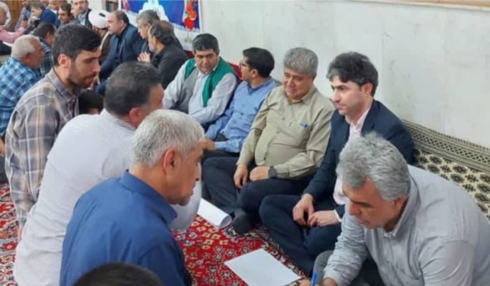 حضور رئیس مخابرات گالیکش در میز خدمت