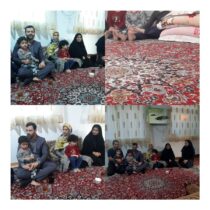 دیدارسرپرست بهزیستی گلستان وسرپرست معاونت اجتماعی با خانواده دارای فرزند سه قلو