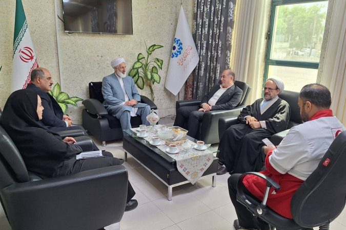 بازدید مدیرعامل هلال‌احمر گلستان از کتابخانه حکیم میرفندرسکی؛ برنامه‌ریزی برای اجرای پروژه‌های مشترک آموزشی