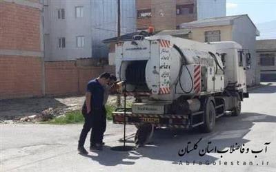 شستشوی ۳۹۰ کیلومتر شبکه و خط انتقال فاضلاب در شهرستان گرگان