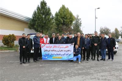 مانور آماده بکاری مولدهای برق اضطراری و ارتقای حفاظت فیزیکی اماکن و تاسیسات در شرکت آبفا گلستان