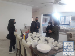 بازدید رییس اداره میراث فرهنگی، گردشگری و صنایع دستی شهرستان گرگان از کارگاه های صنایع دستی هنرمندان شهرستان