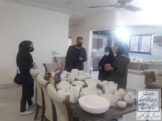 بازدید رییس اداره میراث فرهنگی، گردشگری و صنایع دستی شهرستان گرگان از کارگاه های صنایع دستی هنرمندان شهرستان