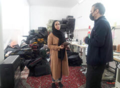 بازدید رییس اداره میراث فرهنگی، گردشگری و صنایع دستی شهرستان گرگان از کارگاه چرم دست دوز نصرآباد