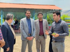 بازدید فرماندار شهرستان آزادشهر مزارع گردشگری شهرستان