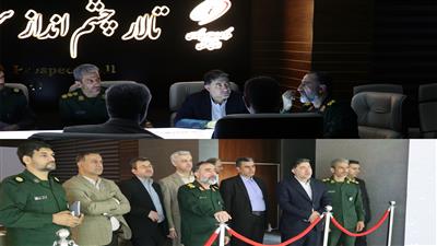 فرمانده سپاه نینوا با همراهی مدیرکل امور اقتصادی و دارایی گلستان از “تالار چشم‌انداز سرمایه‌گذاری” بازدید کردند