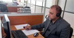 پاسخگویی مدیر عامل شرکت آب و فاضلاب استان گلستان به مخاطبان با حضور در مرکز ارتباط مردمی سامد