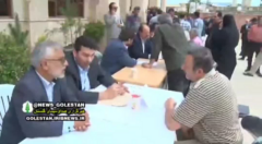 حضور رییس سازمان جهادکشاورزی استان گلستان در میز خدمت نماز جمعه گرگان