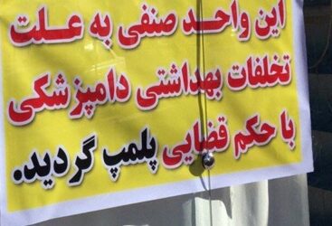 پلمب یک واحد عرضه گوشت مرغ غیر بهداشتی در بندرگز