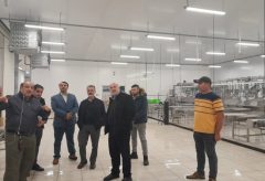 بازدید از کشتارگاه صنعتی در حال تاسیس طیور پر طلای(چیلای) مینودشت