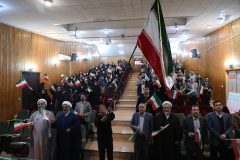 جشن بزرگ چهل و پنجمین فجر انقلاب اسلامی به مناسبت دهه فجر در دانشگاه گلستان برگزار شد