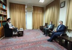 دیدار معاون حقوق بین الملل قوه قضاییه با نماینده ولی فقیه در استان