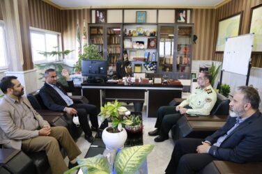 دیداررییس دانشگاه با فرماندهی نیروی انتظامی استان گلستان