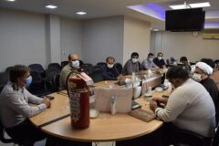 مانور پدافند غیرعامل با موضوع آموزش آتش نشانی در اداره کل ثبت احوال استان گلستان