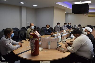 مانور پدافند غیرعامل با موضوع آموزش آتش نشانی در اداره کل ثبت احوال استان گلستان