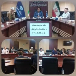 جلسه تعیین وضعیت پسماندهای دامپزشکی در بخش خصوصی