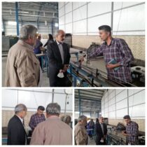 بازدید دکتر زینلی مدیر درمان تامین اجتماعی استان گلستان از شهرک صنعتی سرخنکلاته